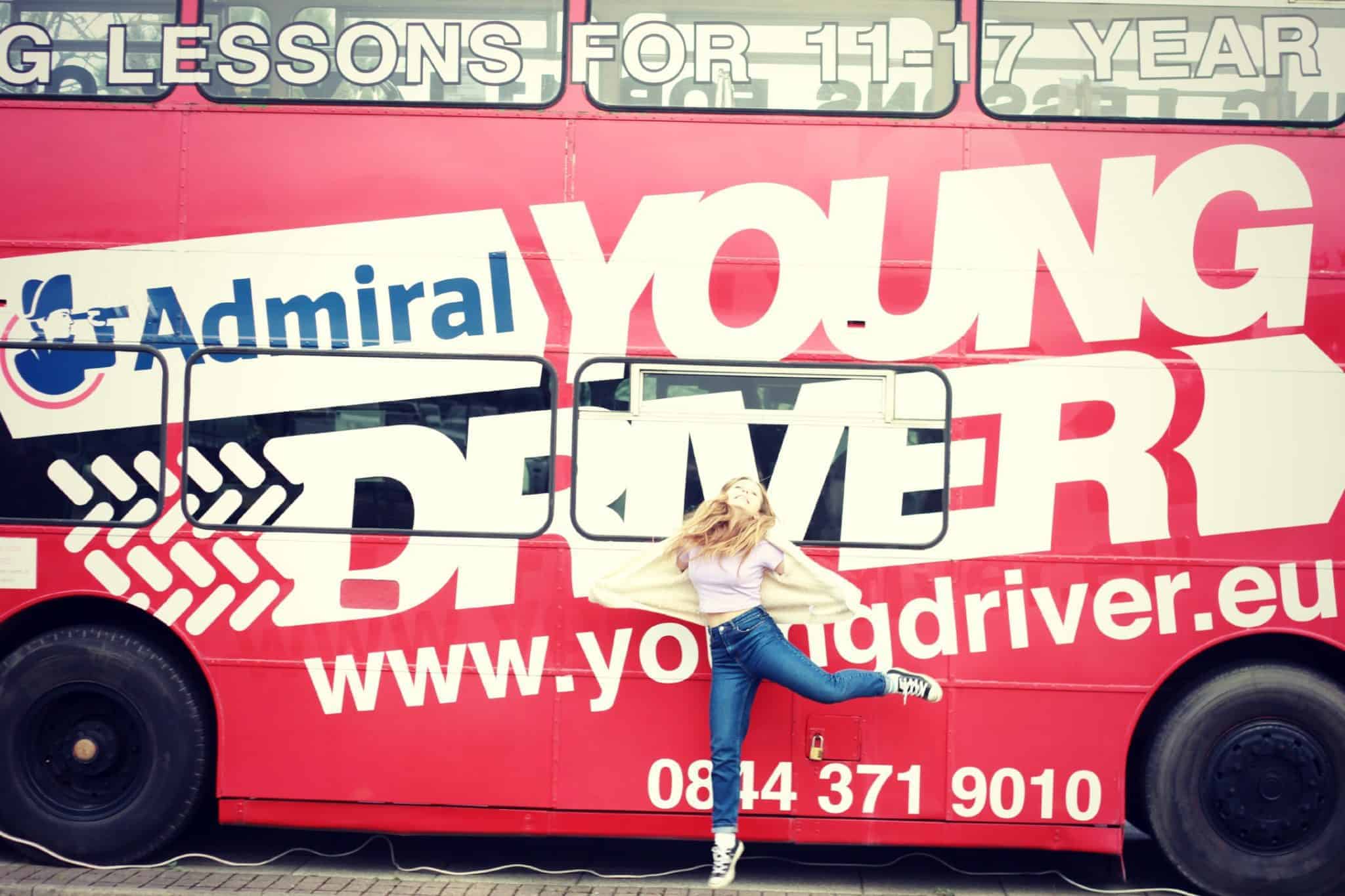 young driver-bus