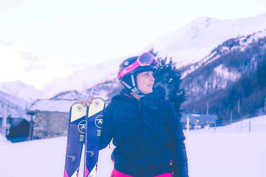 Amy Treasure skiing on a Mark Warner holiday in Val d'Isere