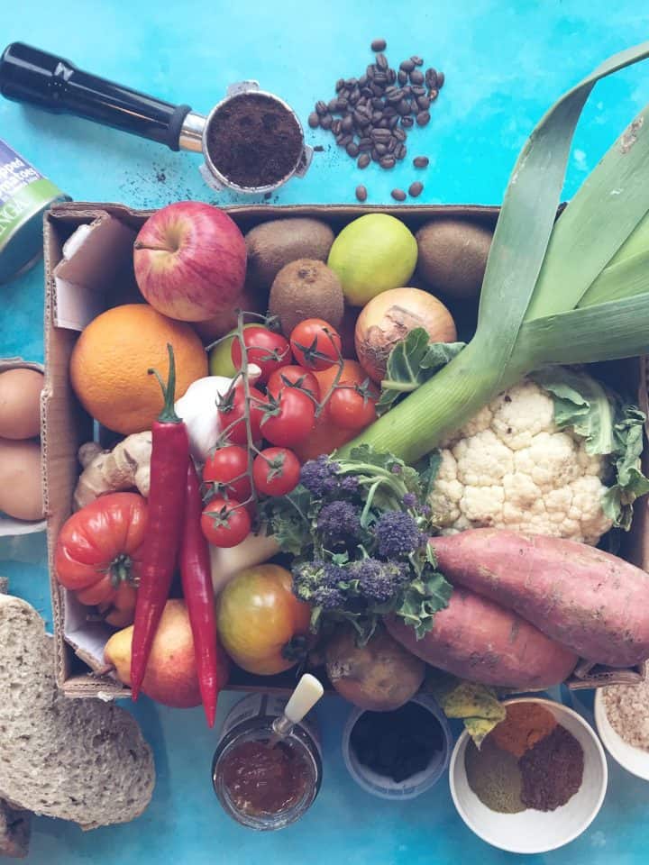 Shopping bought from Farmdrop - the UK's first ethical grocer