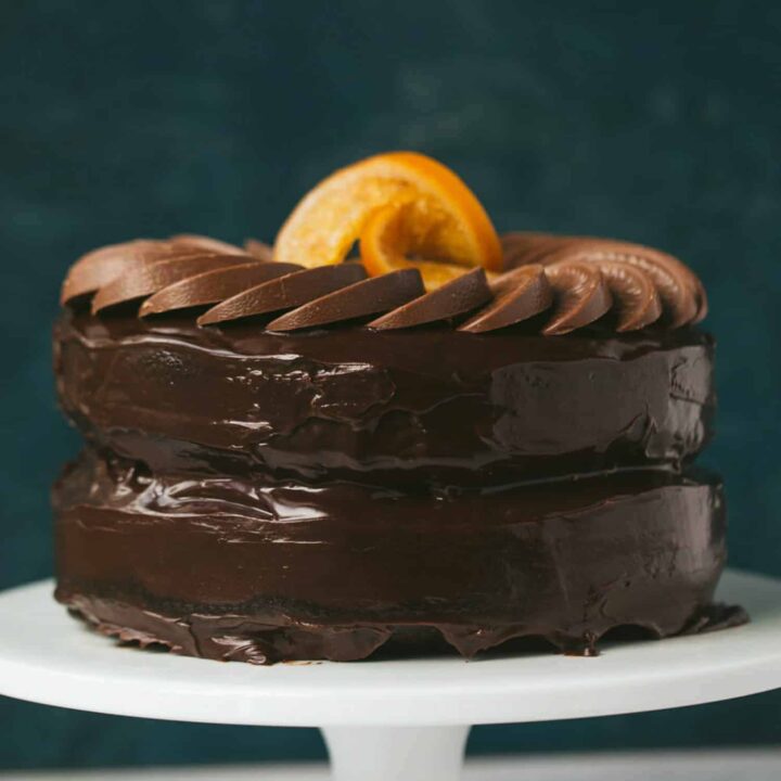 A chocolate orange cake