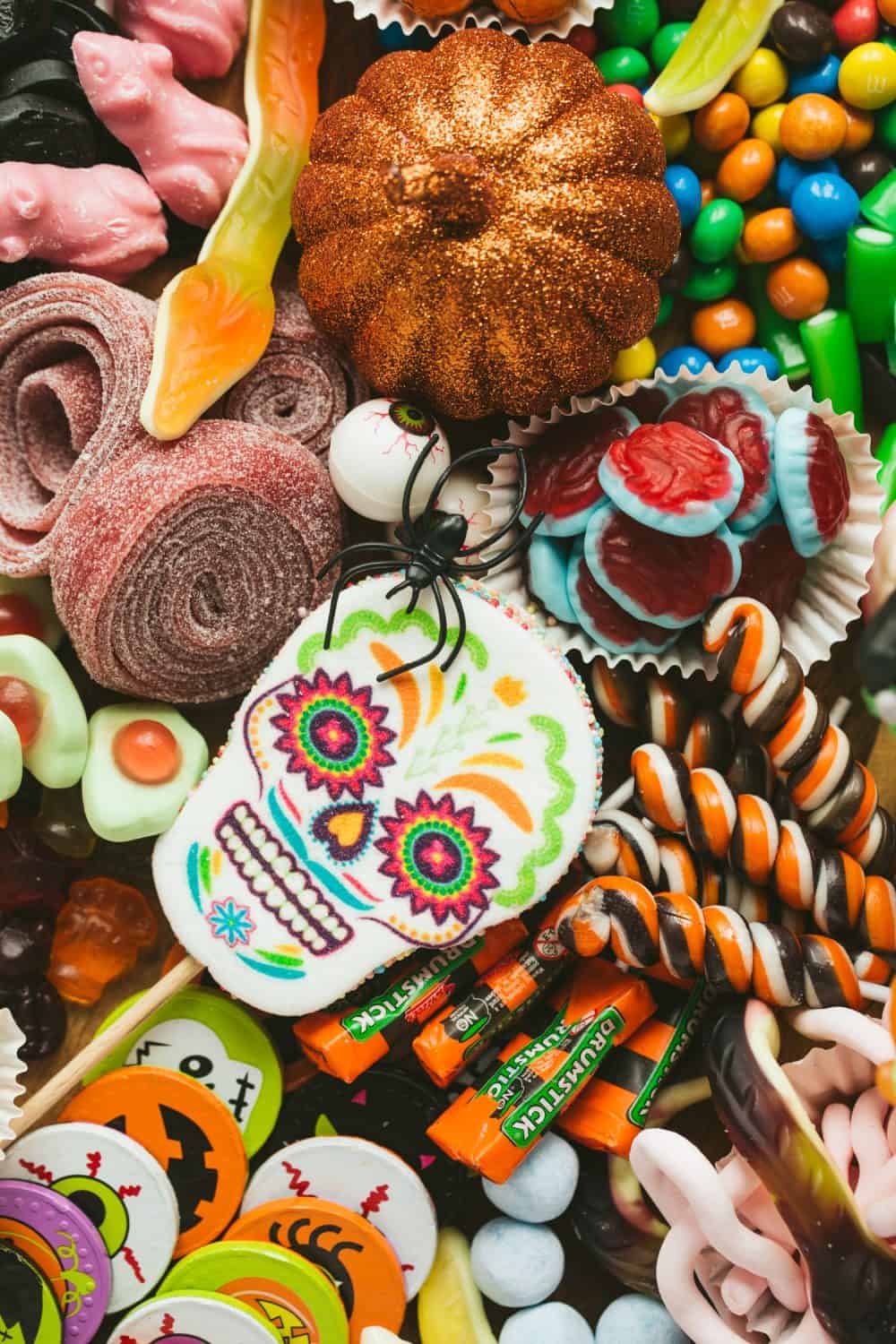 Close up image of Halloween sweets.