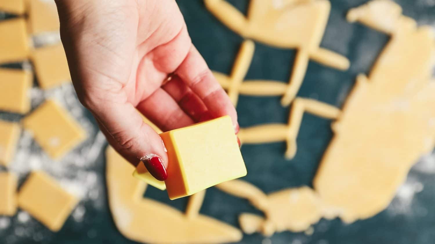 The inside of a biscuit cutter.
