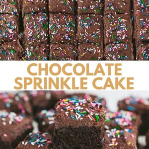 A chocolatetraybake Pinterest image with text overlay.