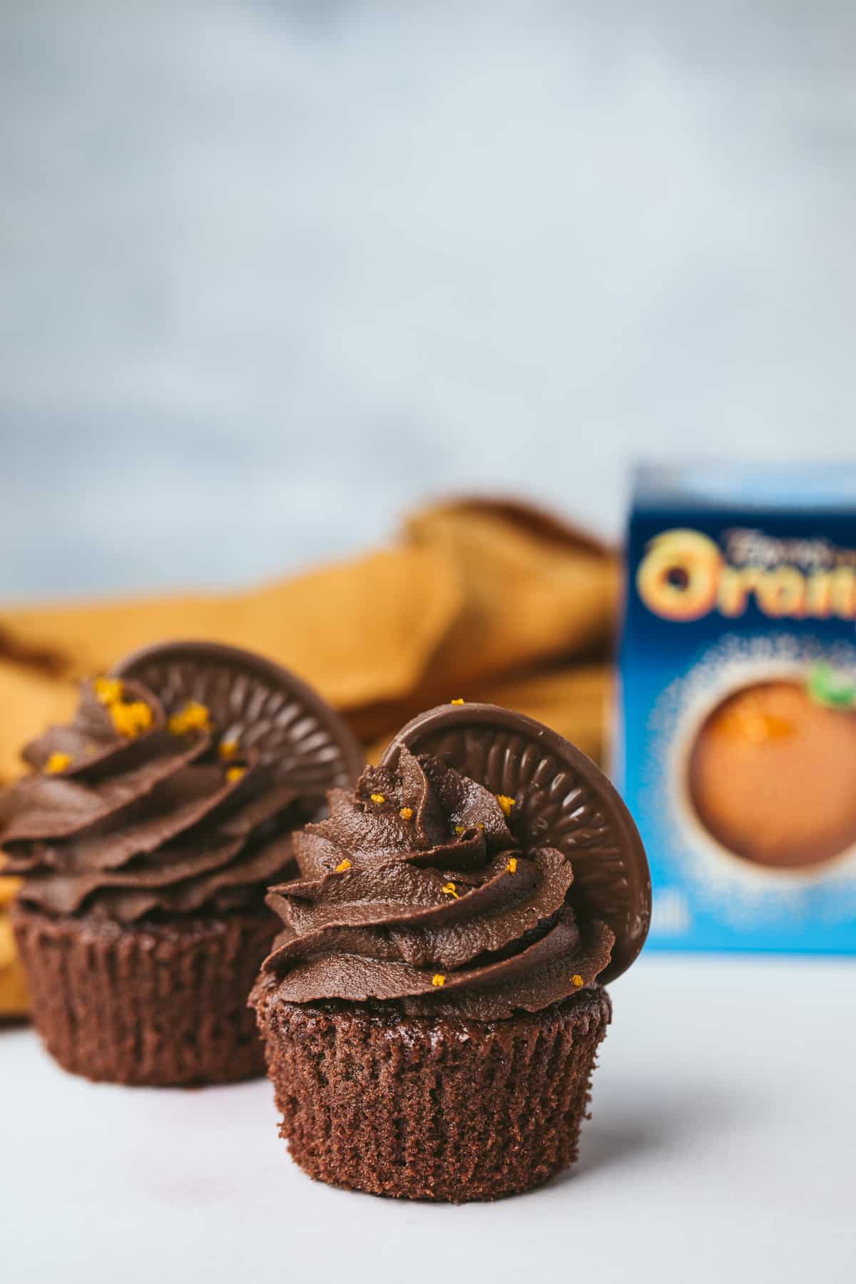 Chocolate Orange flavour cupcakes. 